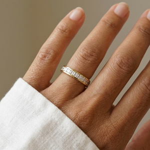 Pave Diamond Ring Gold