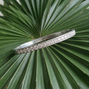 Stacking Diamond Bangle SilverI Waterproof Stacking Bangles I Safana Jewellery