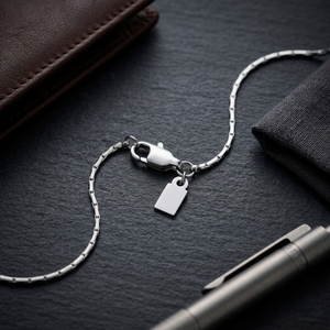 Men's Rectangular Box Chain Silver | Men's Jewellery