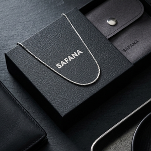 Men's Rectangular Box Chain Silver | Men's Jewellery
