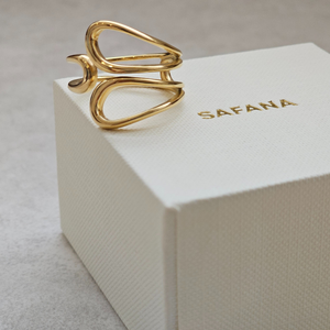 Sculptural Ring Gold | Organic Shaped Ring