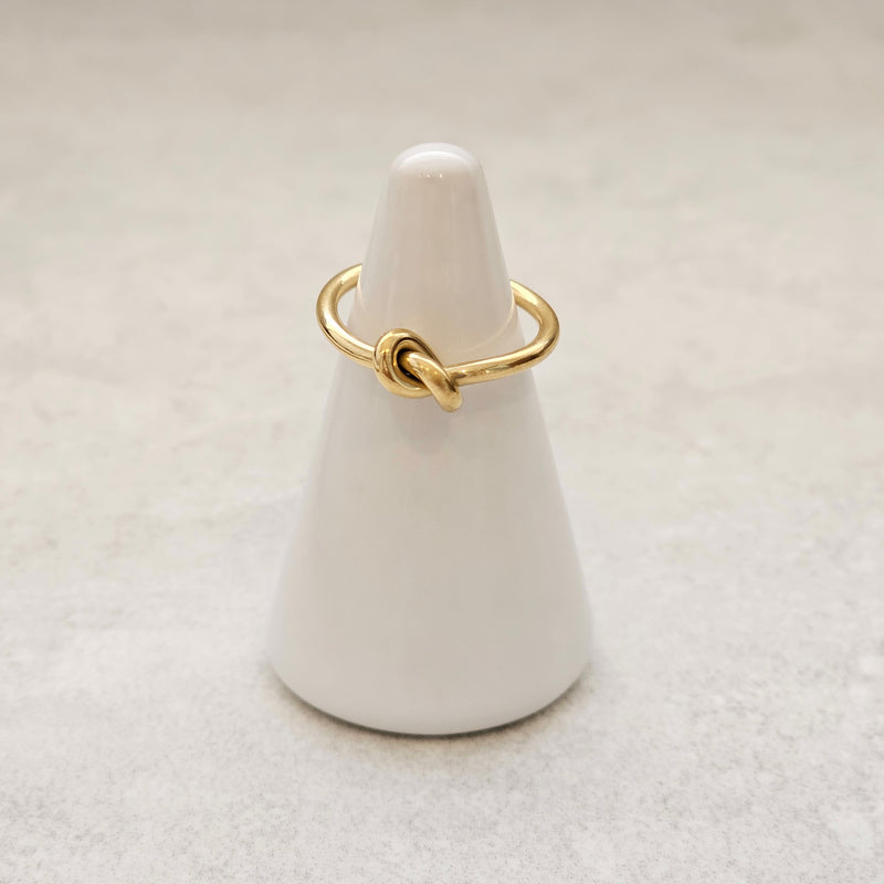 Knot Ring Gold I Love Knot Ring I Safana Jewellery