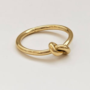 Knot Ring Gold I Love Knot Ring I Safana Jewellery