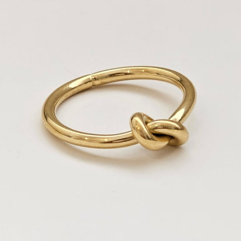 Knot Ring Gold I Love Knot Ring I Safana Jewellery