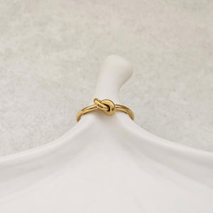 Knot Ring Gold I Love Knot Ring I Safana Jewellery