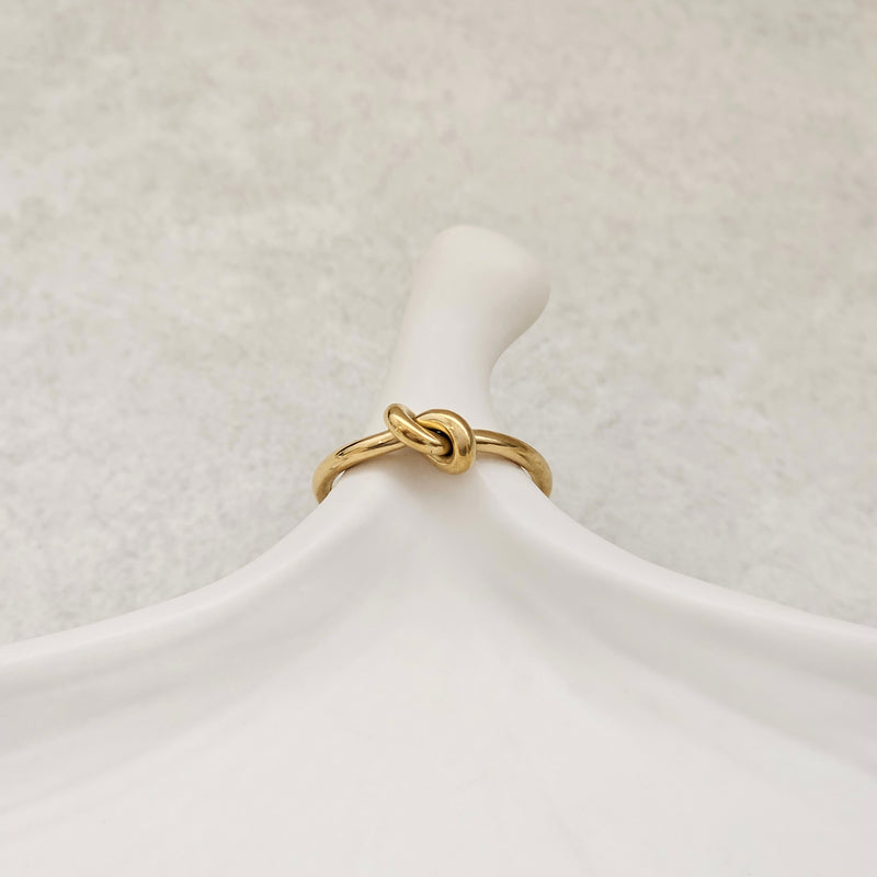 Knot Ring Gold I Love Knot Ring I Safana Jewellery