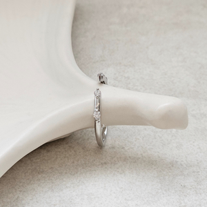 Diamond Open Band Ring | Wedding Band Women