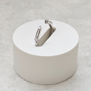 Diamond Open Band Ring | Wedding Band Women