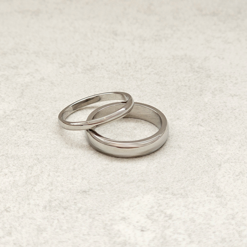 Simple Band Ring Silver I Stacking Plain Silver Ring Women I Safana Jewellery