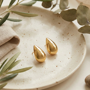 Teardrop Earrings Gold | Non Tarnish Jewellery