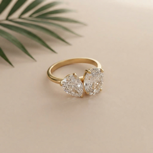 Toi Et Moi Ring Gold I You And Me Ring I Non Tarnish Jewellery