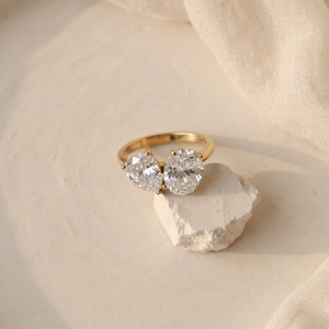 Toi Et Moi Ring Gold I You And Me Ring I Non Tarnish Jewellery