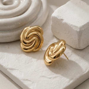 Vintage Earrings I Non Tarnish Gold Earrings I Safana Jewellery I Minimalist Jewellery