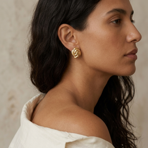 Vintage Earrings I Non Tarnish Gold Earrings I Safana Jewellery I Minimalist Jewellery