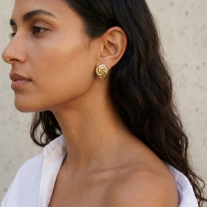 Vintage Earrings I Non Tarnish Gold Earrings I Safana Jewellery I Minimalist Jewellery