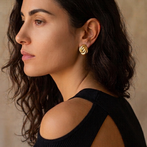 Vintage Earrings I Non Tarnish Gold Earrings I Safana Jewellery I Minimalist Jewellery