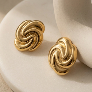 Vintage Earrings I Non Tarnish Gold Earrings I Safana Jewellery I Minimalist Jewellery