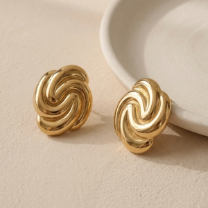 Vintage Earrings I Non Tarnish Gold Earrings I Safana Jewellery I Minimalist Jewellery