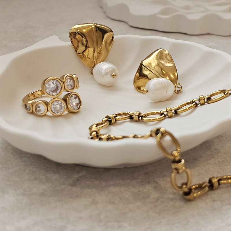 Oval Link Chain Necklace Gold | Waterproof Non Tarnish Jewellery