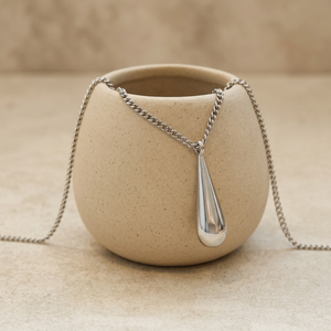 Waterdrop Necklace Silver | Non Tarnish Jewellery I Safana Jewellery