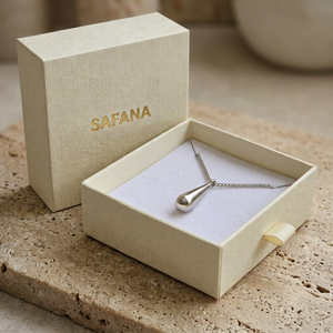 Waterdrop Necklace Silver | Non Tarnish Jewellery I Safana Jewellery