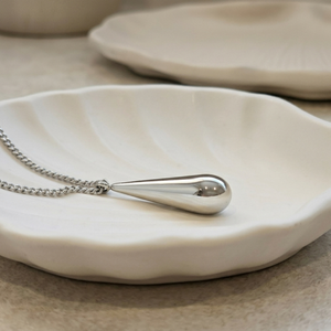 Waterdrop Necklace Silver | Non Tarnish Jewellery I Safana Jewellery