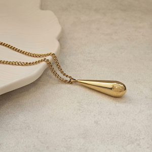 Waterdrop Necklace Gold I Non Tarnish Jewellery