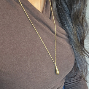 Waterdrop Necklace Gold I Non Tarnish Jewellery