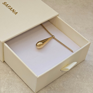 Waterdrop Necklace Gold I Non Tarnish Jewellery