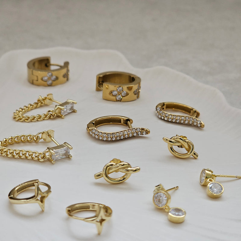 Cuban Link Chain Earrings