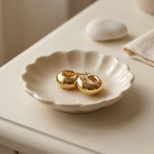 Chunky Gold Hoops I Tarnish Free Hoops I Safana Jewellery
