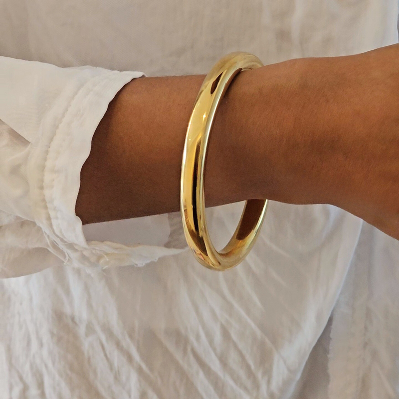 Chunky Gold Bangle- Waterproof & Tarnish Free Jewellery