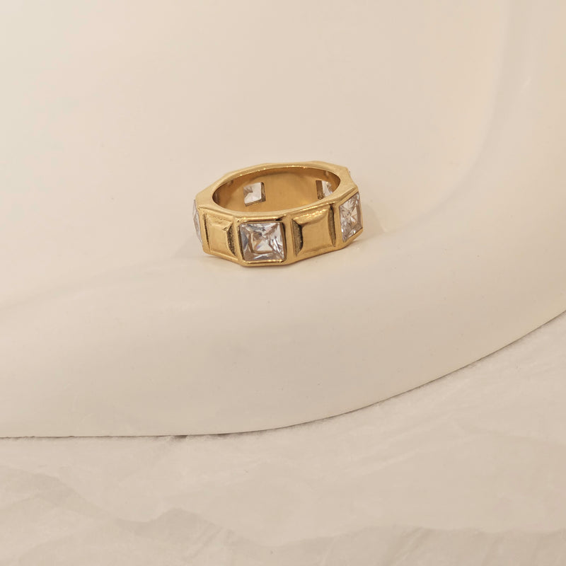 Chunky Baguette Diamond Ring