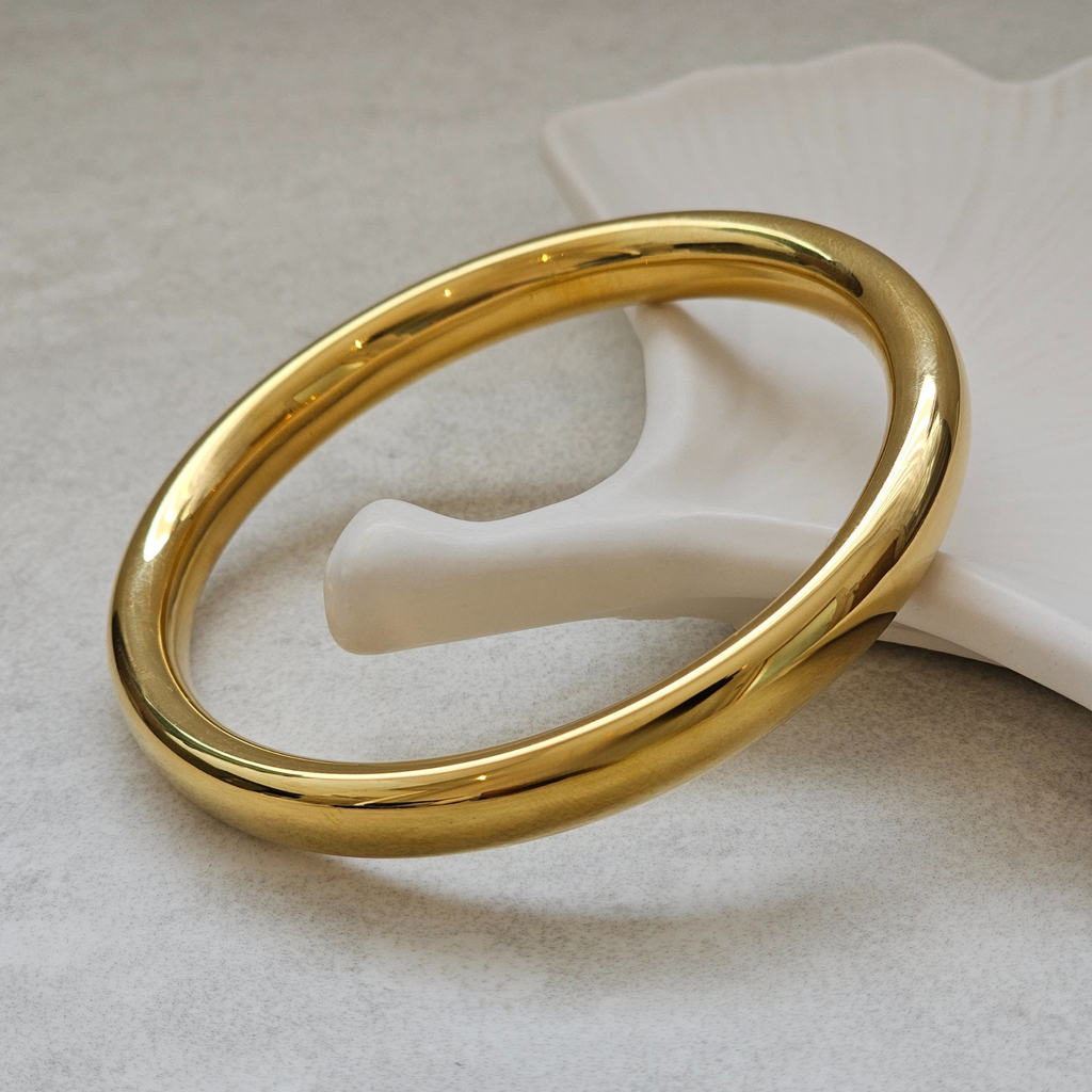 Chunky Gold Bangle- Waterproof & Tarnish Free Jewellery