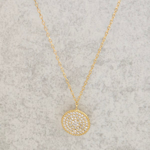 Crystal Medallion Necklace