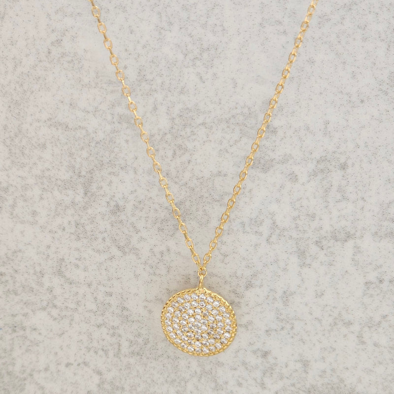 Crystal Medallion Necklace