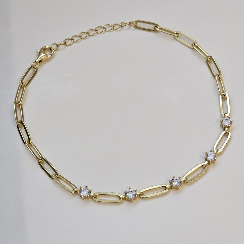 Crystal Link Chain Bracelet