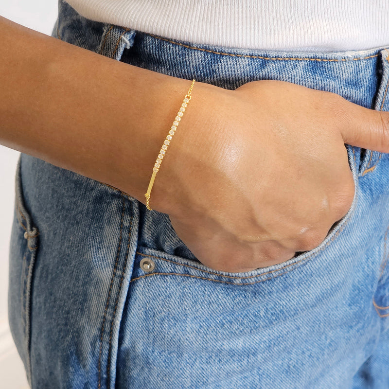 dainty gold stacking bracelets, womens gold stacking jewellery, tennis bracelet