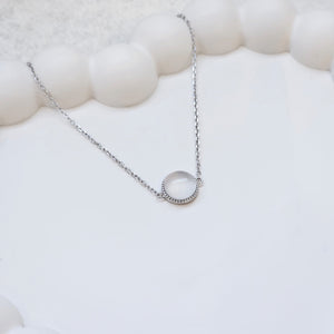 White Jade Bracelet Silver