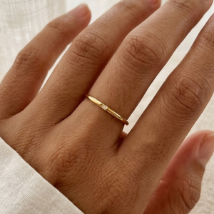 Dainty Solitaire Ring