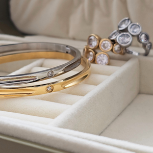 Diamond Bangle Silver