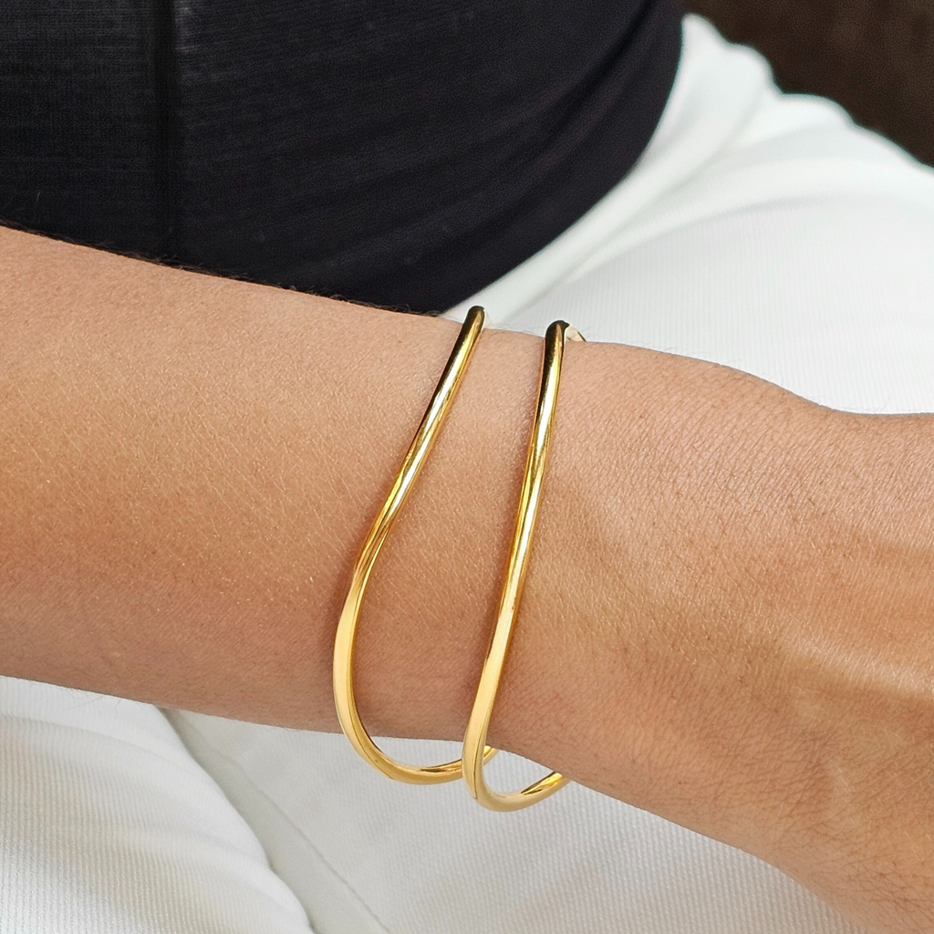 Double Curved Bangle