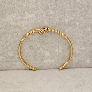 Double Knot Bangle Gold I Non Tarnish Stacking Bangle I Safana Jewellery