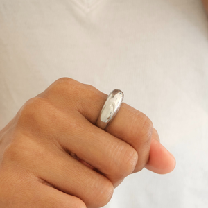 Dome Ring Aria- Silver