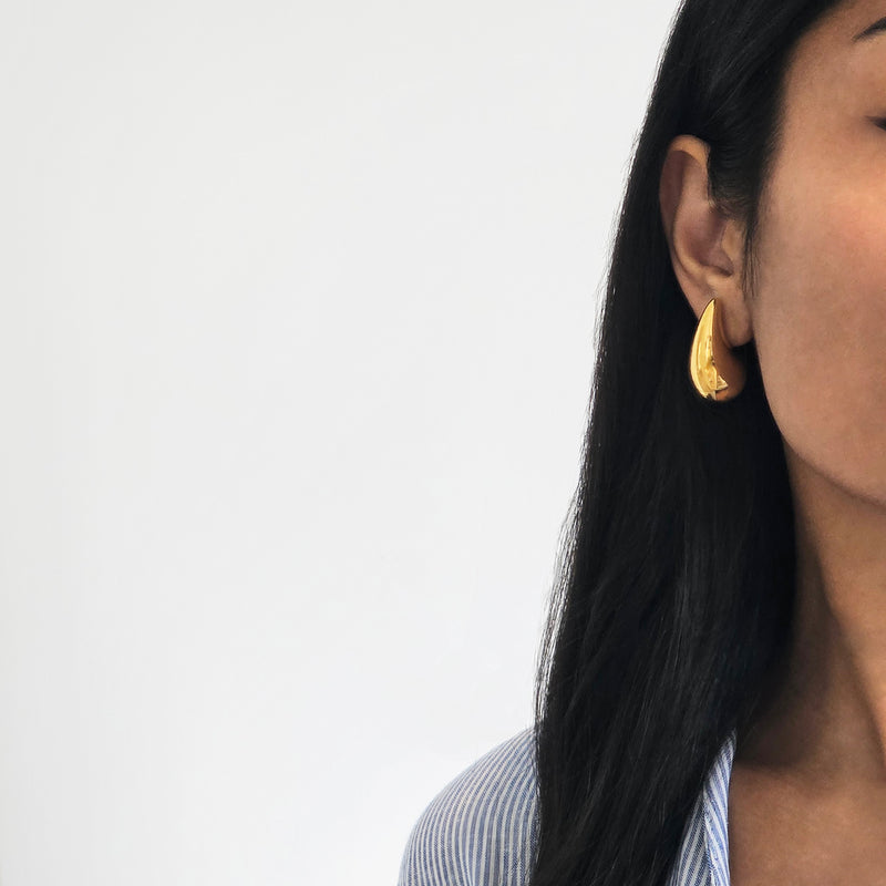 Chunky Drop Earrings Gold