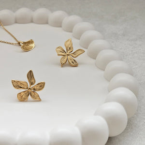 Flower Earrings tarnish free