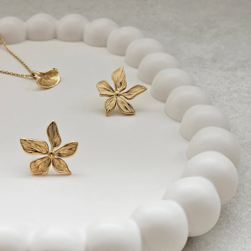 Flower Earrings tarnish free