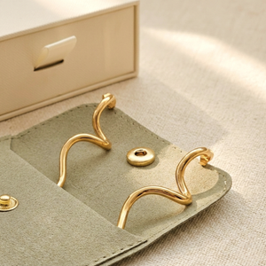 Spiral Earrings Gold I Waterproof Non Tarnish Jewellery