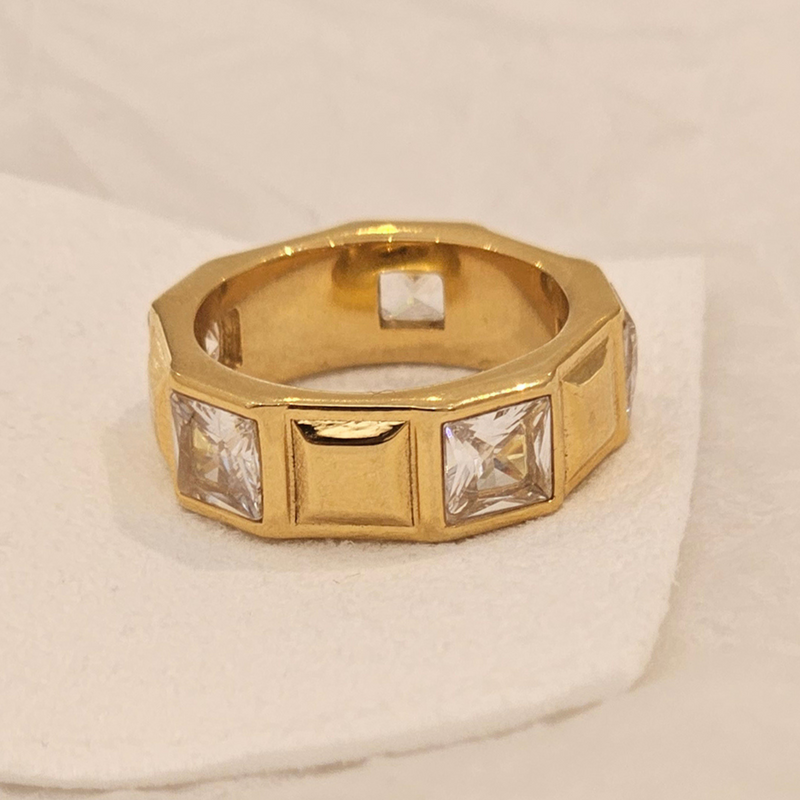 Chunky Baguette Diamond Ring