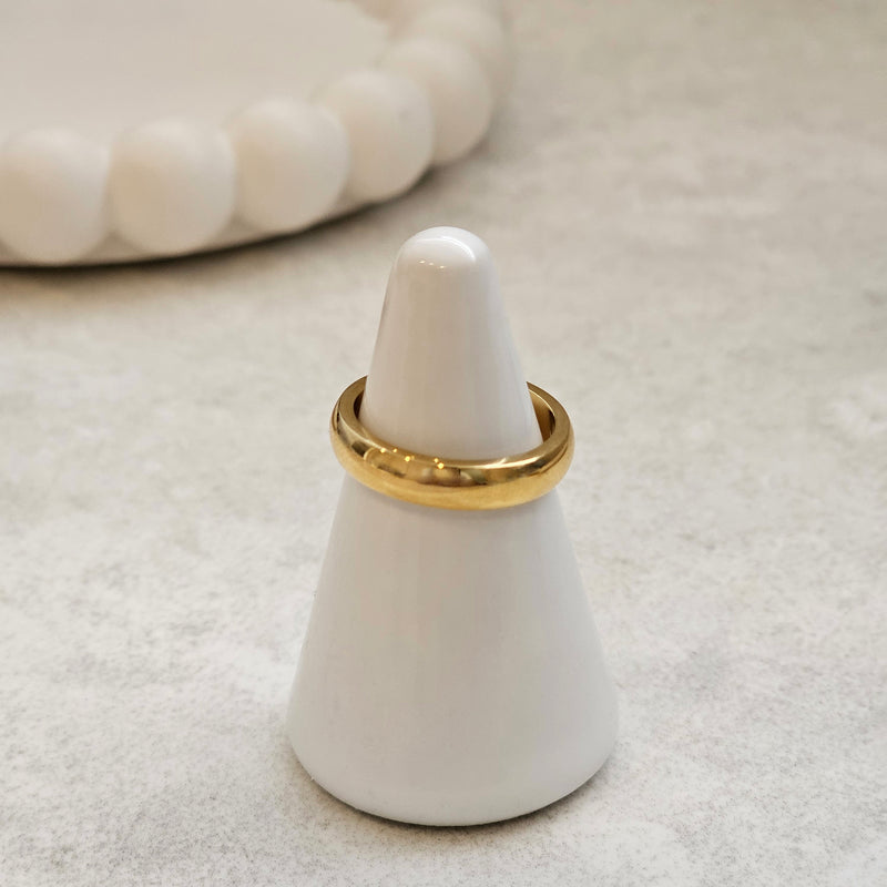 Classic Plain Band Ring I Stackable Gold Band Ring I Safana Jewellery
